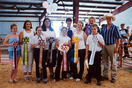 Premier showmen with ribbons