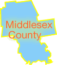 outline of Middlesex County